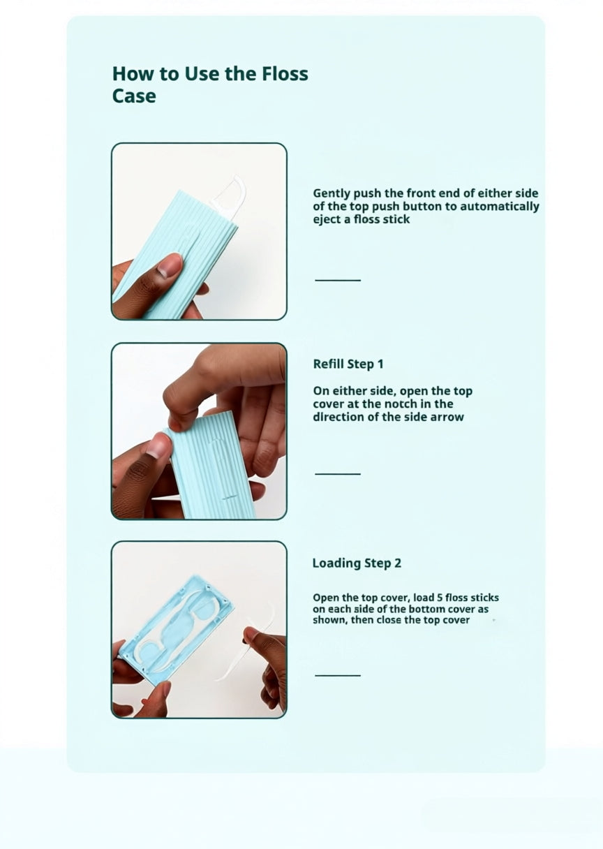 10-Piece Portable Floss Dispenser