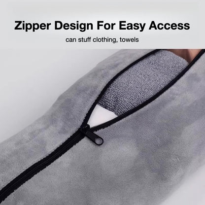 Space-Saver Stuffable U-Shaped Travel Pillow Cover