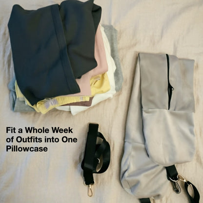 Space-Saver Stuffable U-Shaped Travel Pillow Cover