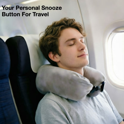 Space-Saver Stuffable U-Shaped Travel Pillow Cover